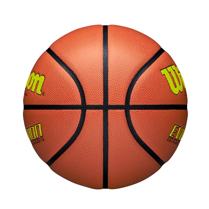 WILSON Evolution Game Basketball, Yellow, Intermediate Size - 28.5" - Image 3